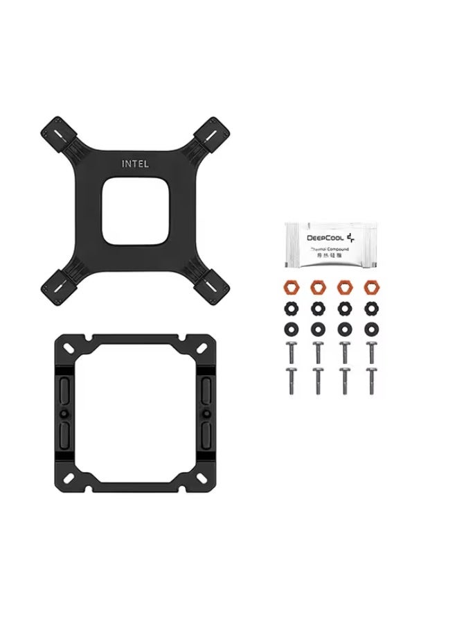 DeepCool AG400 BK ARGB V2 CPU Air Cooler | 120mm PWM ARGB Fan, 4 Copper Heatpipes, Black Tower Design with Top ARGB Cover, Intel LGA & AMD AM5/AM4 Compatible | R-AG400-BKAMMN-GJD - Image 4